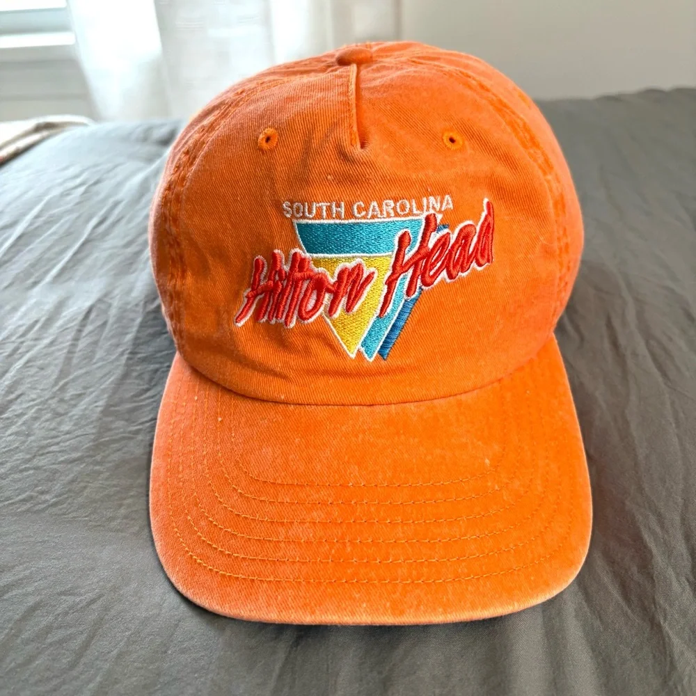 Legacy Hilton Head SC Orange Snapback Cap. OS.